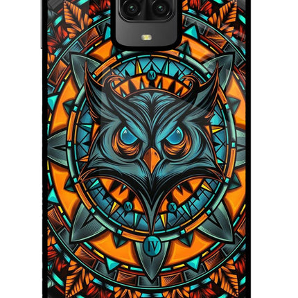 Angry Owl Art Poco M2 Pro Glass Case Back Cover by Casekaro