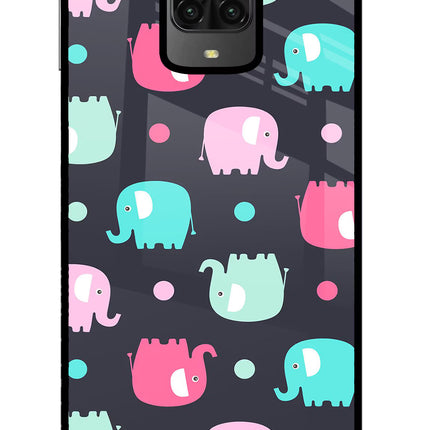 Elephants Poco M2 Pro Glass Case