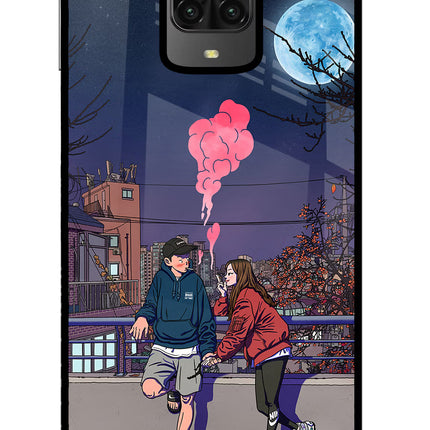 Chilling Couple Poco M2 Pro Glass Case