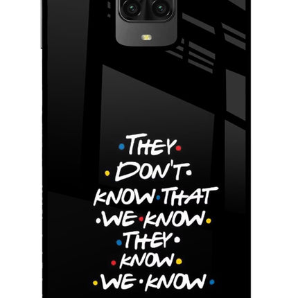 FRIENDS Dialogue Poco M2 Pro Glass Case