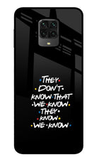 FRIENDS Dialogue Poco M2 Pro Glass Case