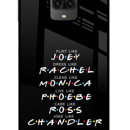 FRIENDS Character Poco M2 Pro Glass Case