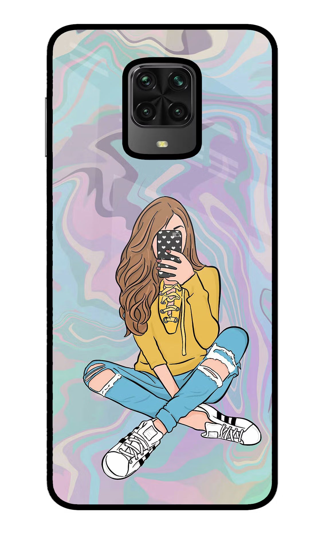 Selfie Girl Poco M2 Pro Glass Case