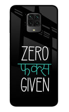 Zero Fucks Given Poco M2 Pro Glass Case