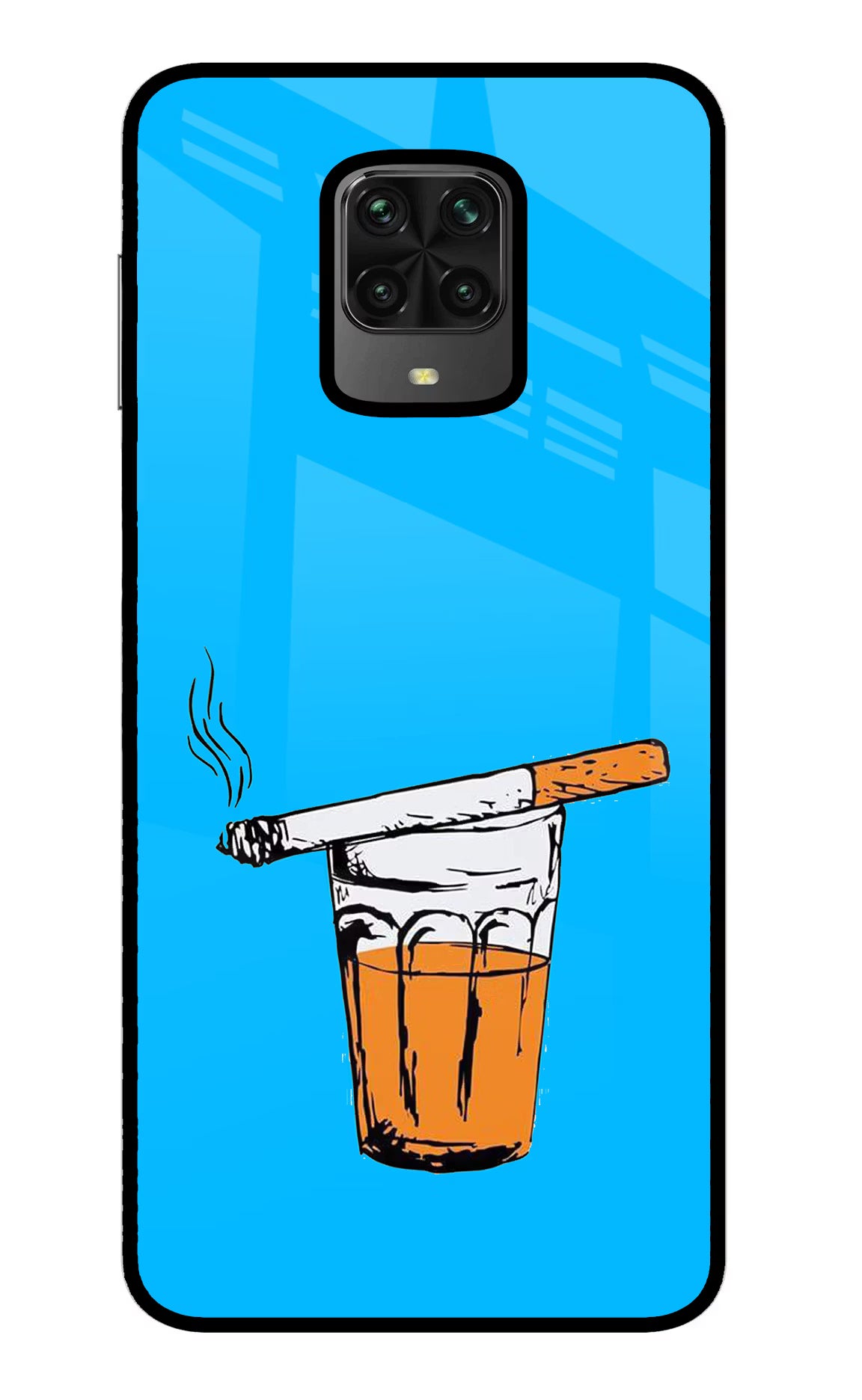 Chai Sutta Poco M2 Pro Glass Case Back Cover by Casekaro