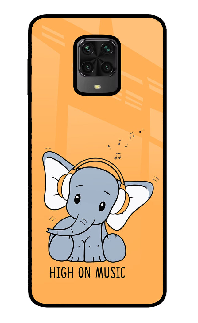 High On Music Poco M2 Pro Glass Case