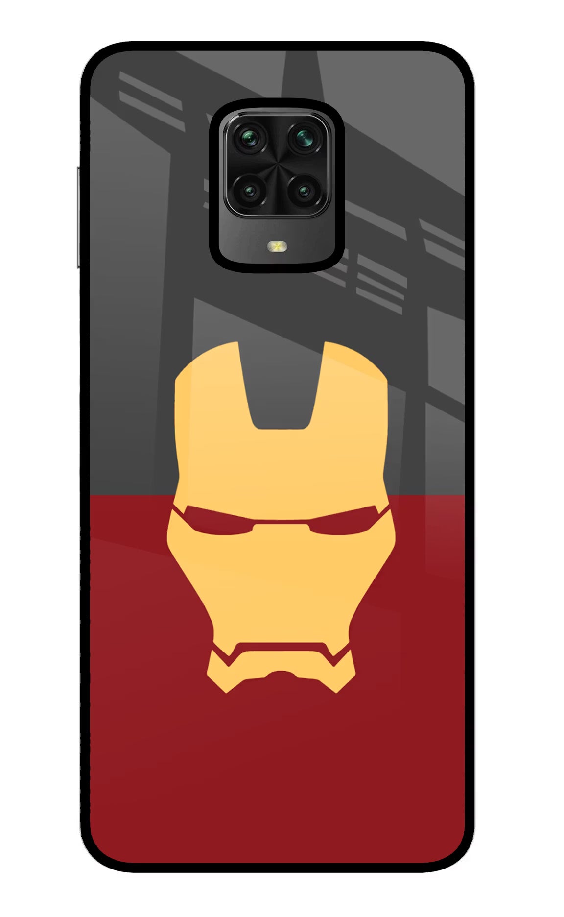 Ironman Poco M2 Pro Glass Case Back Cover by Casekaro