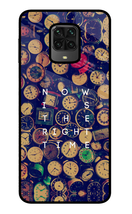 Now is the Right Time Quote Poco M2 Pro Glass Case