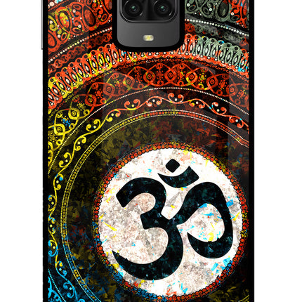 Om Cultural Poco M2 Pro Glass Case Back Cover by Casekaro