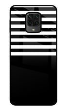 Black and White Print Poco M2 Pro Glass Case