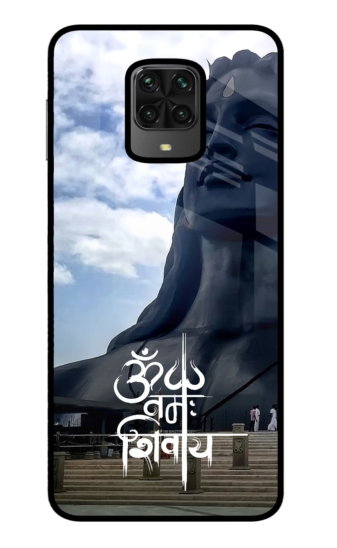 Om Namah Shivay Poco M2 Pro Glass Case