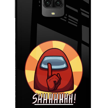 Among Us Shhh! Poco M2 Pro Glass Case