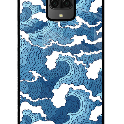 Blue Waves Poco M2 Pro Glass Case