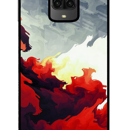 Fire Cloud Poco M2 Pro Glass Case