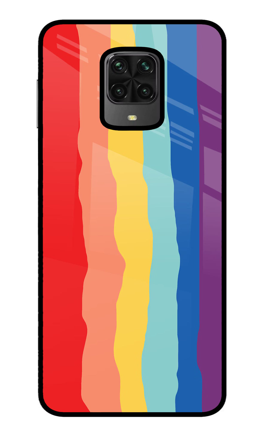 Rainbow Poco M2 Pro Back Cover, Metal case