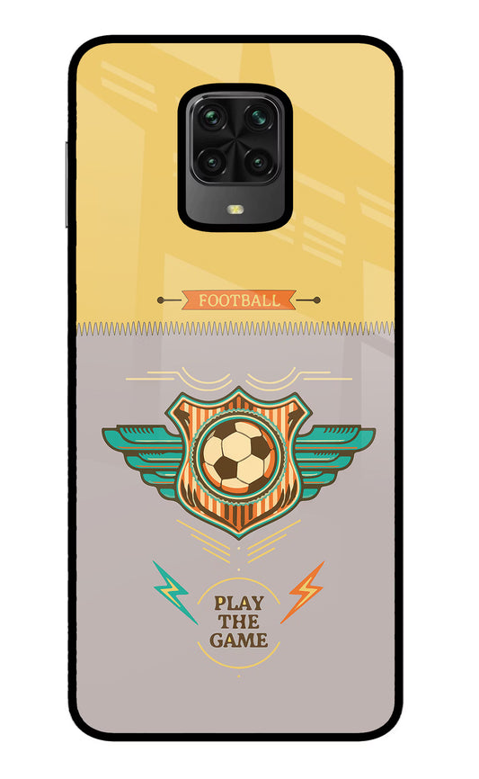 Football Poco M2 Pro Glass Case