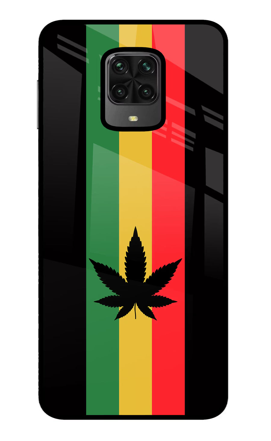 Weed Flag Poco M2 Pro Back Cover, Metal case