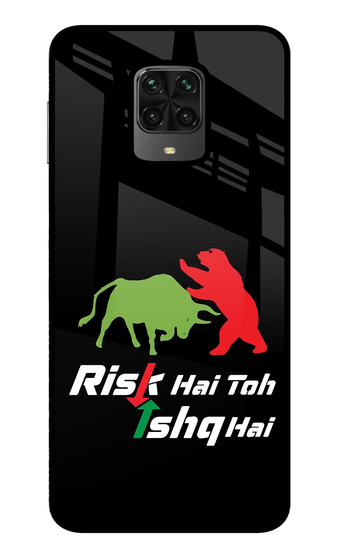 Risk Hai Toh Ishq Hai Poco M2 Pro Glass Case