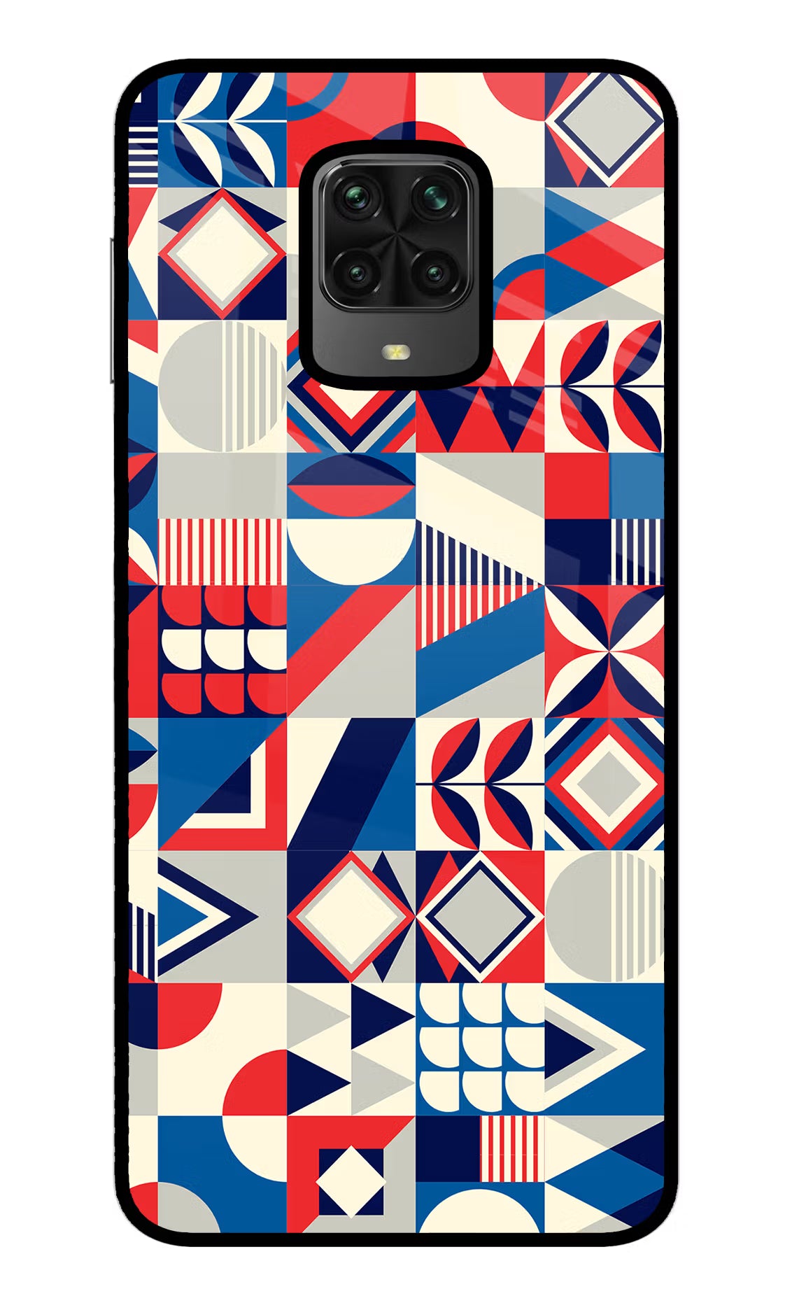 Colorful Pattern Poco M2 Pro Glass Case