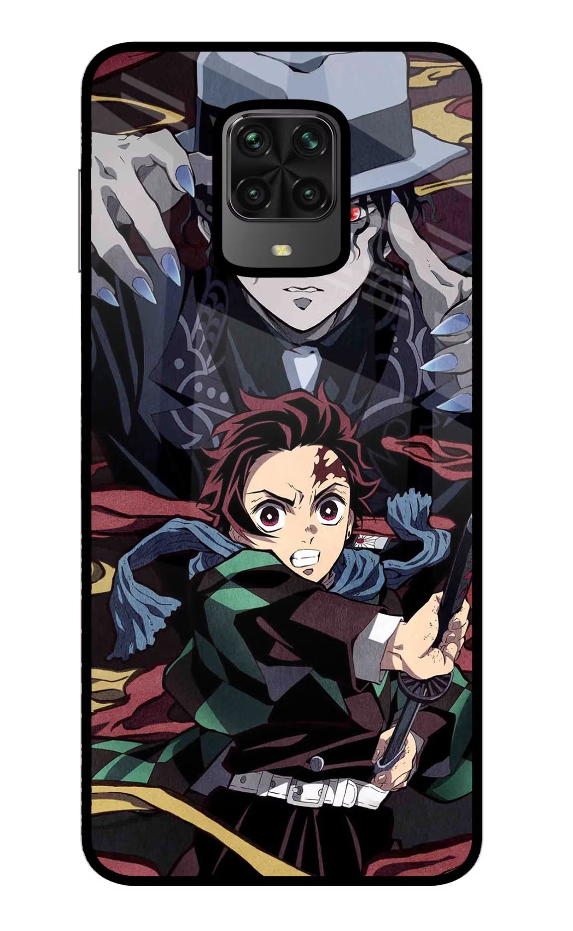 Demon Slayer Poco M2 Pro Glass Case Back Cover by Casekaro