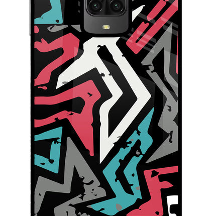 Geometric Graffiti Poco M2 Pro Glass Case