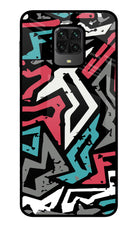 Geometric Graffiti Poco M2 Pro Glass Case