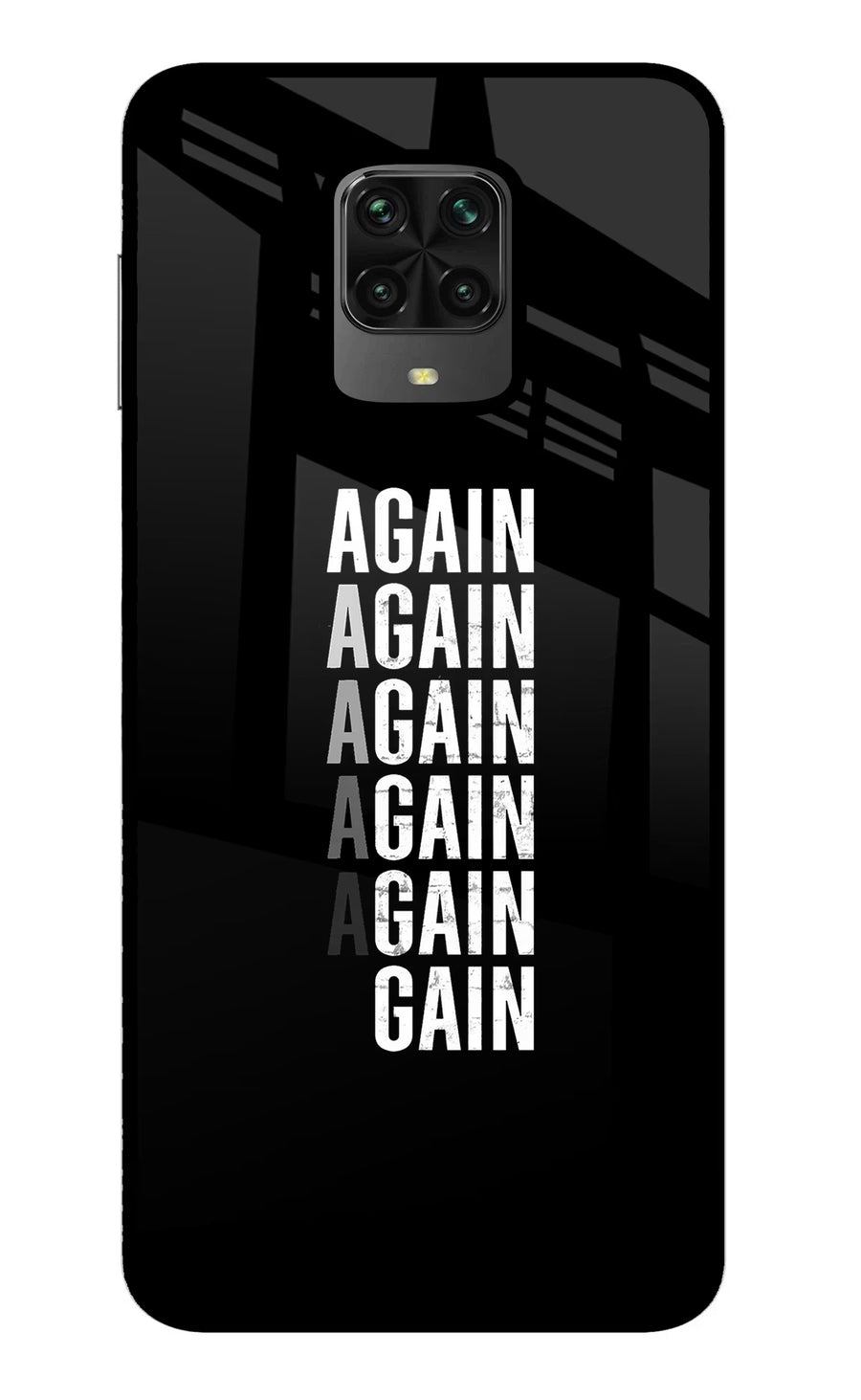 Again Again Gain Poco M2 Pro Back Cover, Metal case