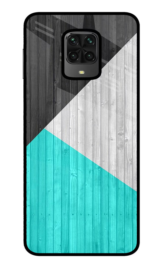 Wooden Abstract Poco M2 Pro Glass Case