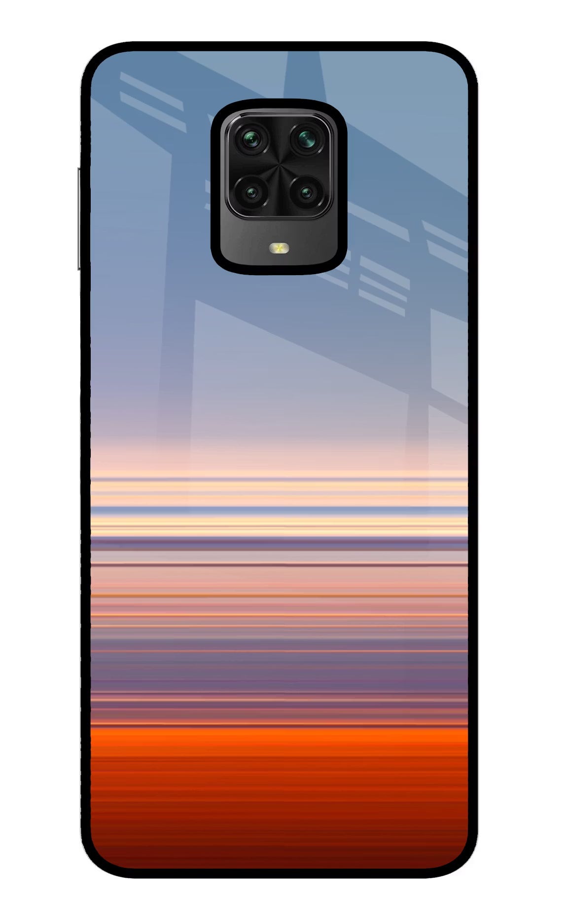 Morning Colors Poco M2 Pro Glass Case Back Cover by Casekaro