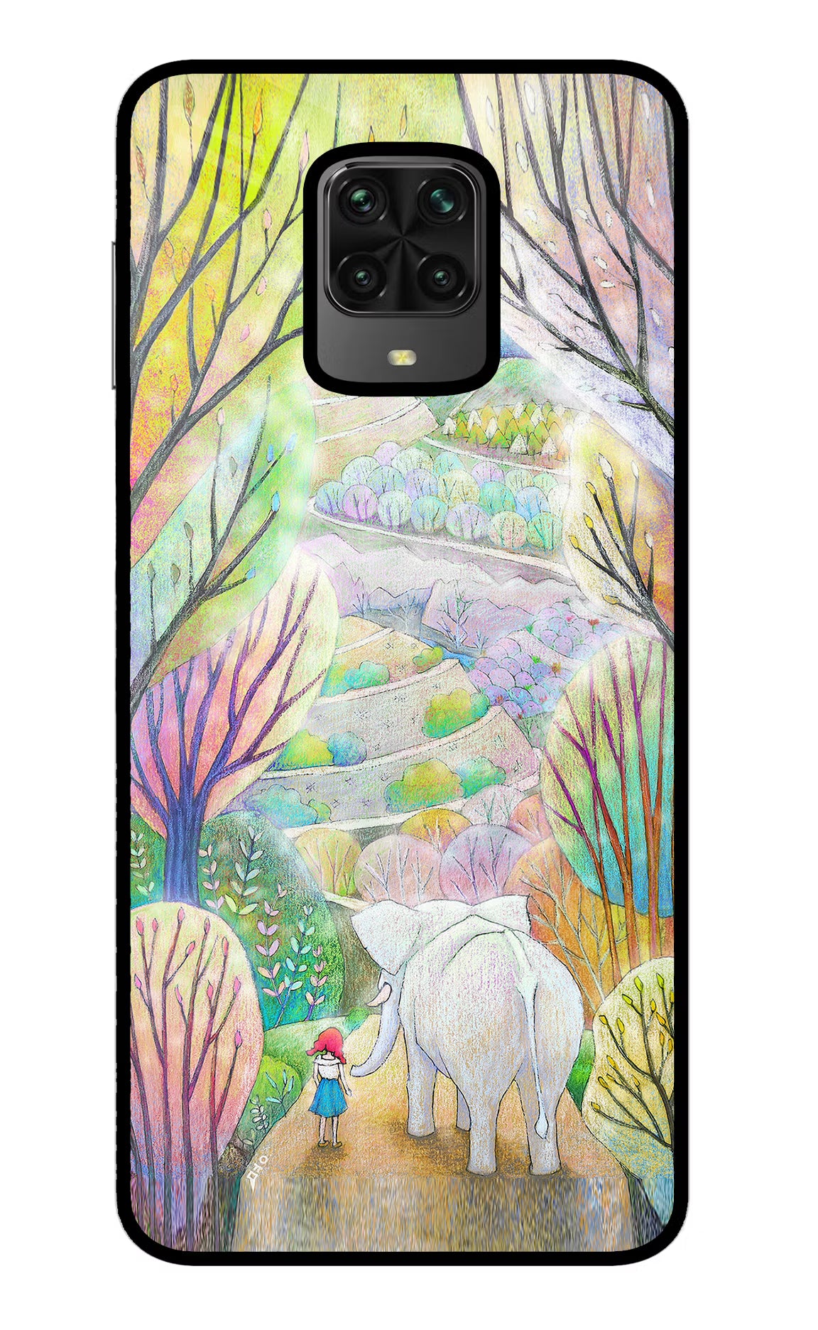 Nature Painting Poco M2 Pro Glass Case