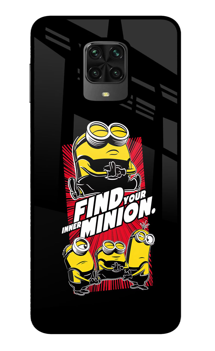 Find your inner Minion Poco M2 Pro Back Cover, Metal case
