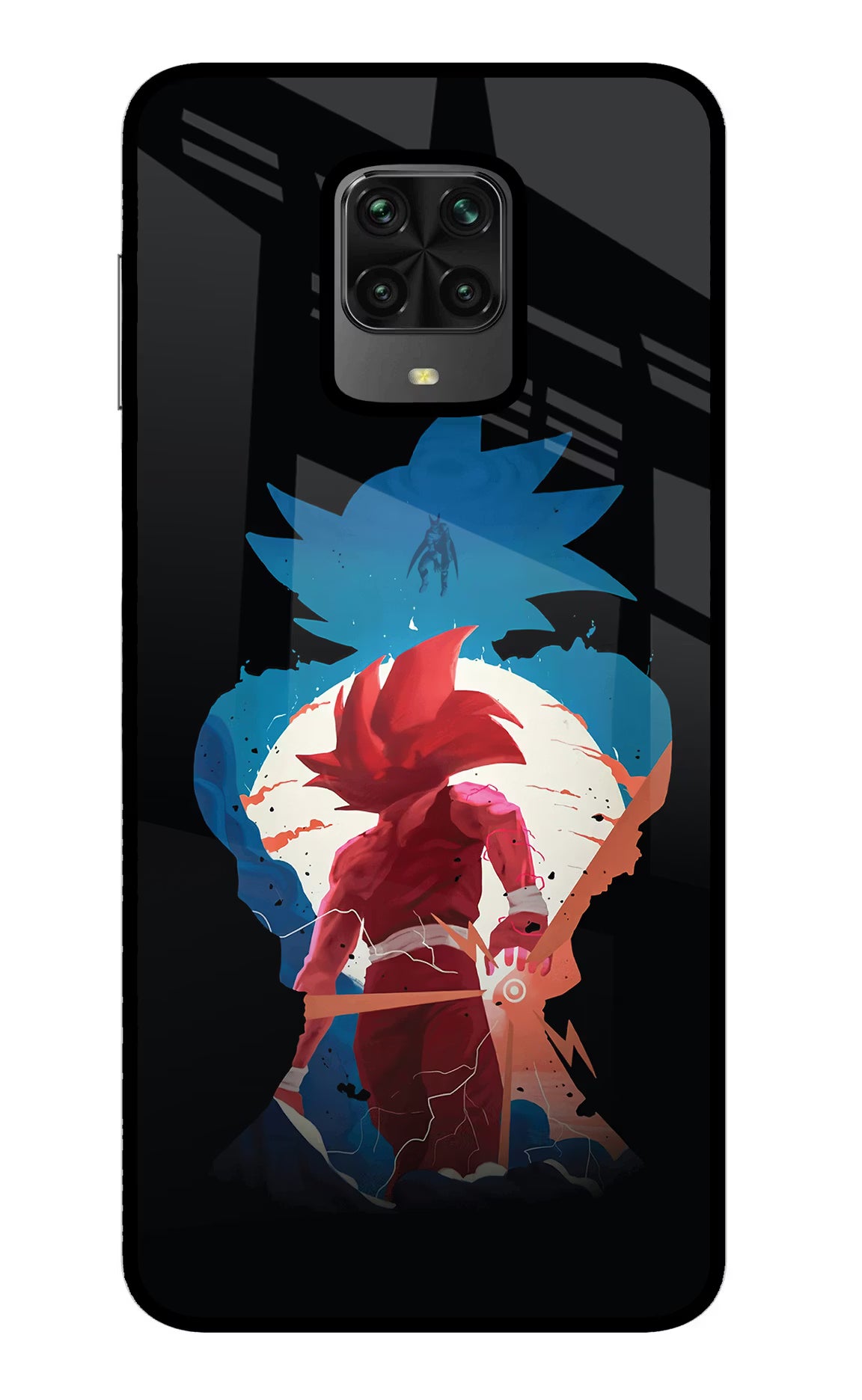 Goku Poco M2 Pro Glass Case Back Cover by Casekaro