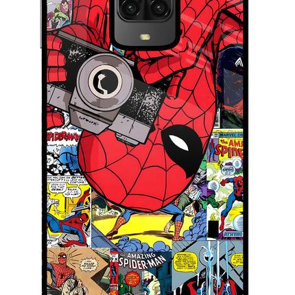Spider Man Poco M2 Pro Glass Case