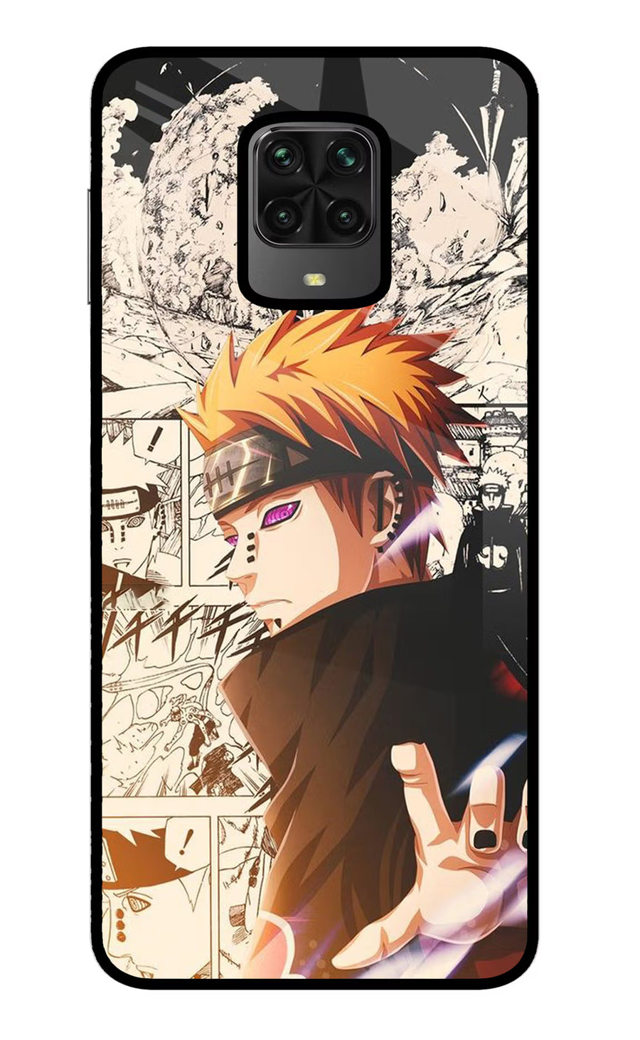 Pain Anime Poco M2 Pro Back Cover, Metal case