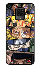 Naruto Character Poco M2 Pro Glass Case