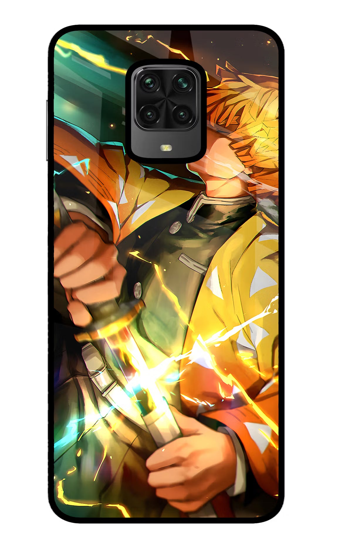 Demon Slayer Poco M2 Pro Glass Case Back Cover by Casekaro