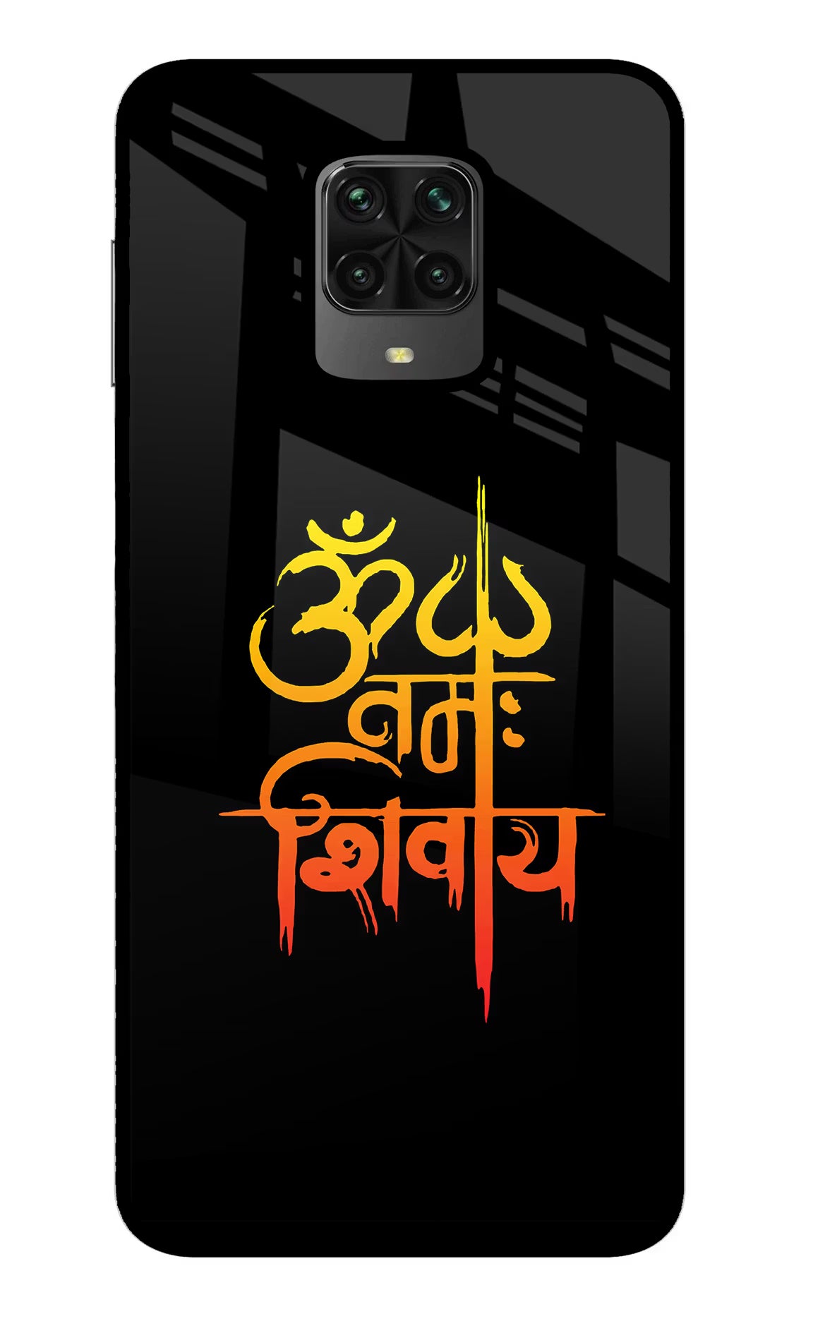 Om Namah Shivay Poco M2 Pro Glass Case
