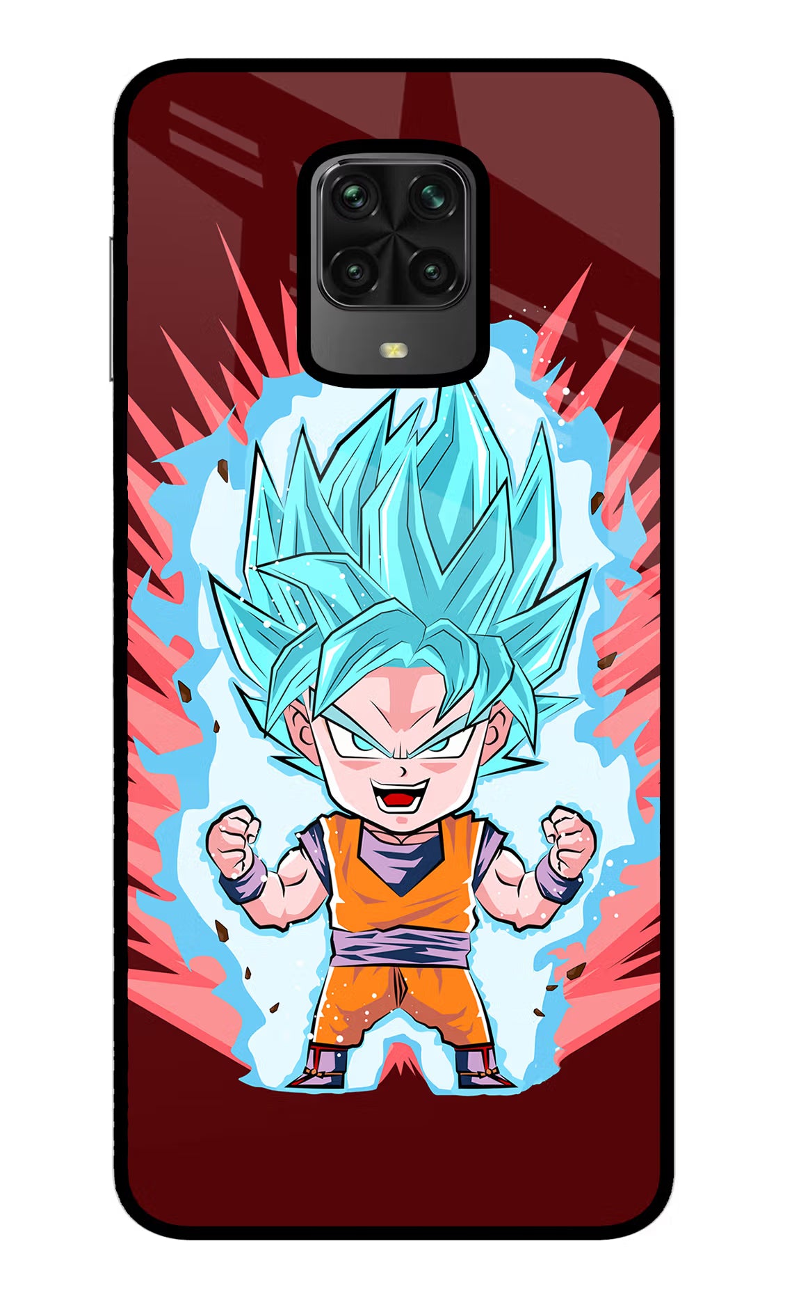 Goku Little Poco M2 Pro Glass Case