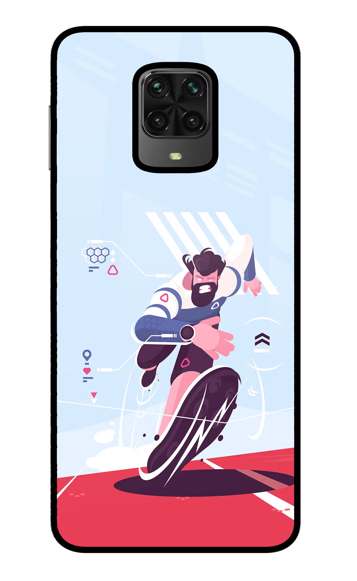 Run Pro Poco M2 Pro Glass Case