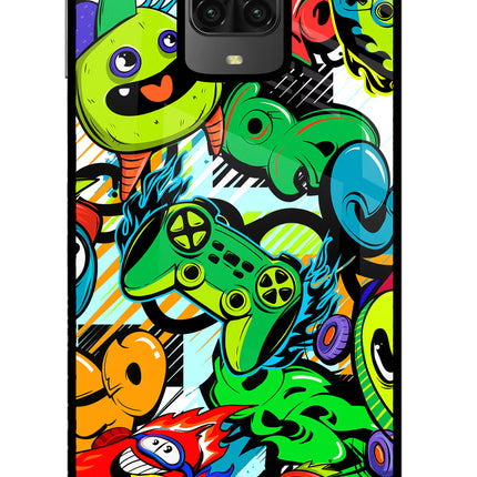 Game Doodle Poco M2 Pro Glass Case