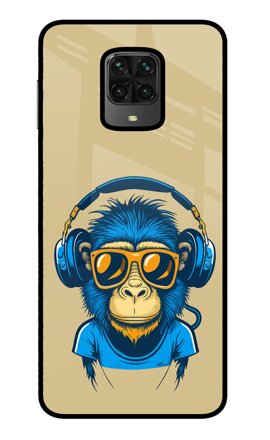 Monkey Headphone Poco M2 Pro Back Cover, Metal case