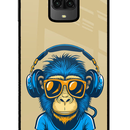 Monkey Headphone Poco M2 Pro Glass Case