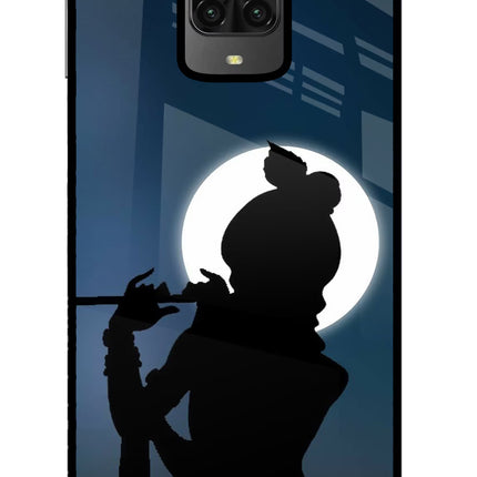 Shri Krishna Silhouette Poco M2 Pro Glass Case