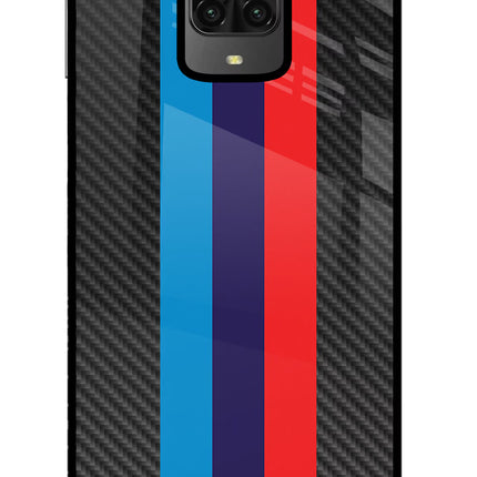 BMW Stripes Pattern Poco M2 Pro Glass Case