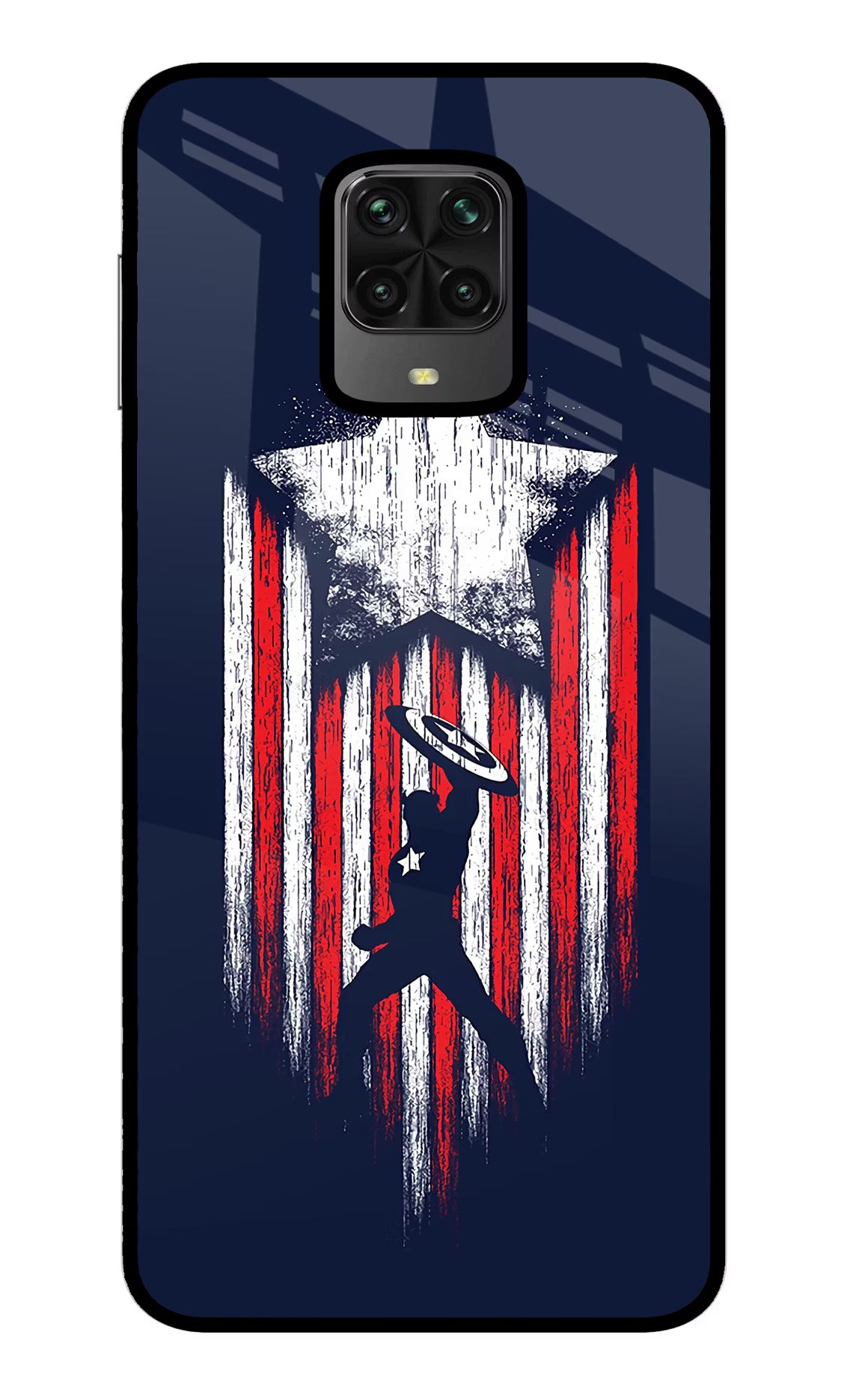 Captain America Marvel Art Poco M2 Pro Glass Case Back Cover by Casekaro