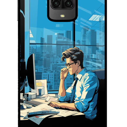 Focused Hustler (AI Generated) Poco M2 Pro Glass Case