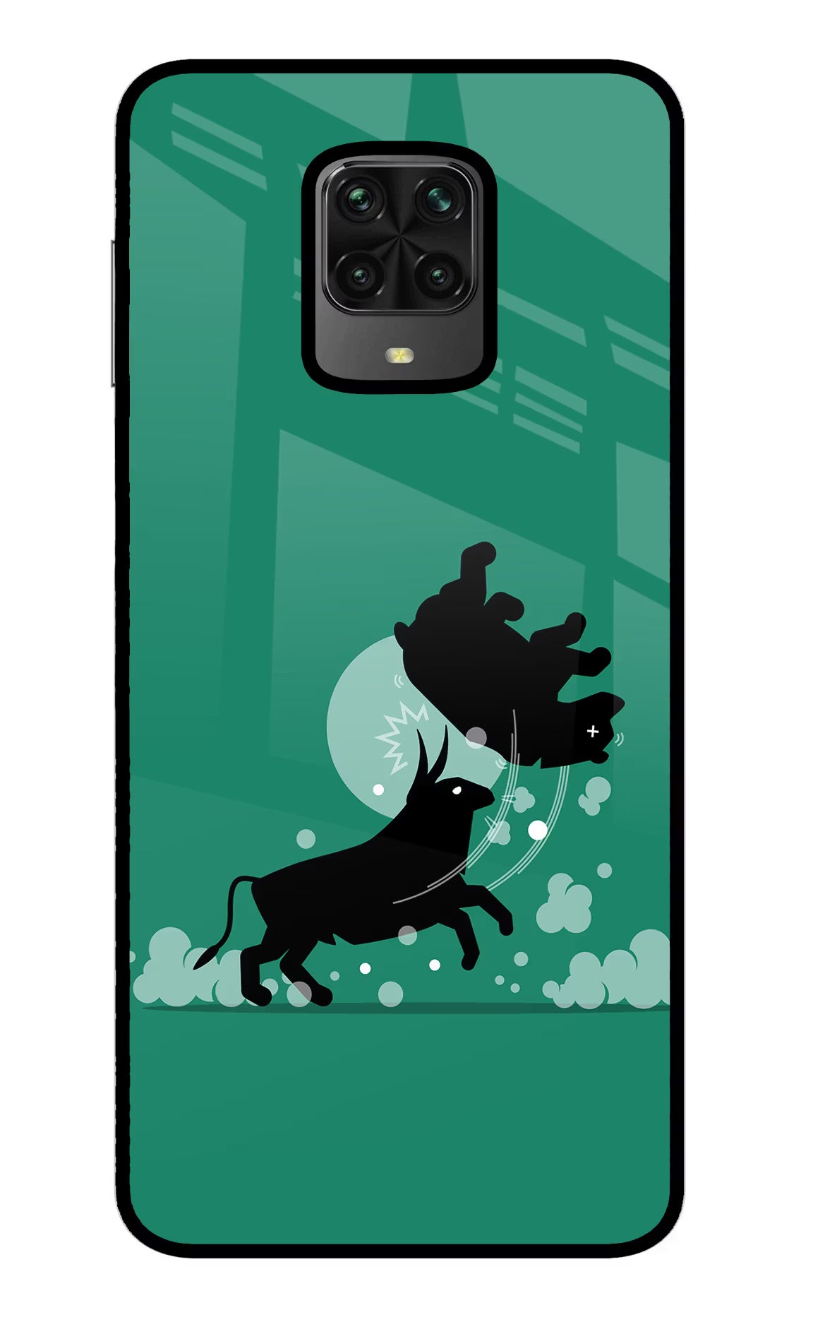 Bull Conqueror Poco M2 Pro Glass Case