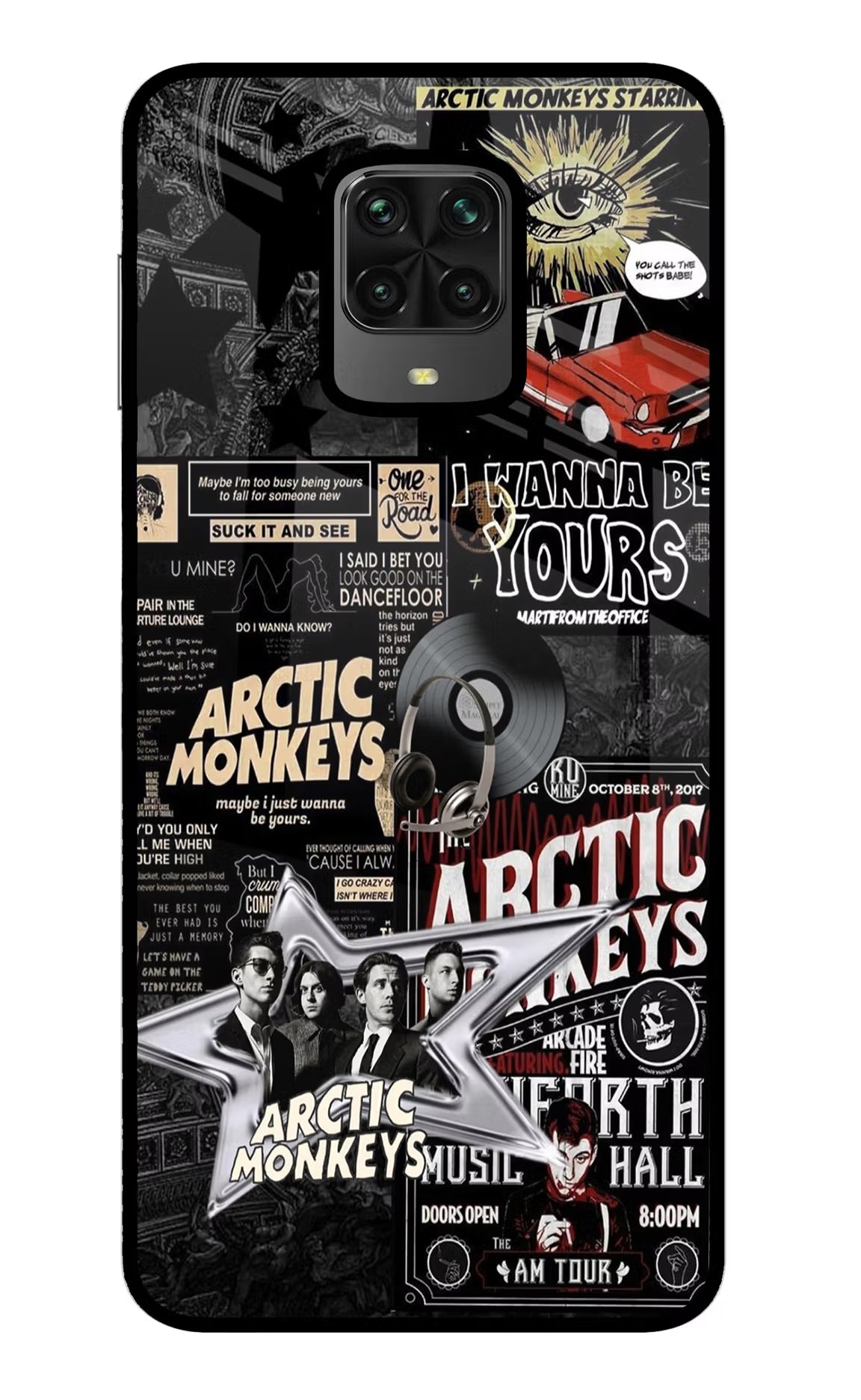 Arctic Monkeys Poco M2 Pro Glass Case Back Cover by Casekaro