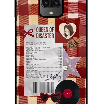 Queen of Disaster Poco M2 Pro Glass Case