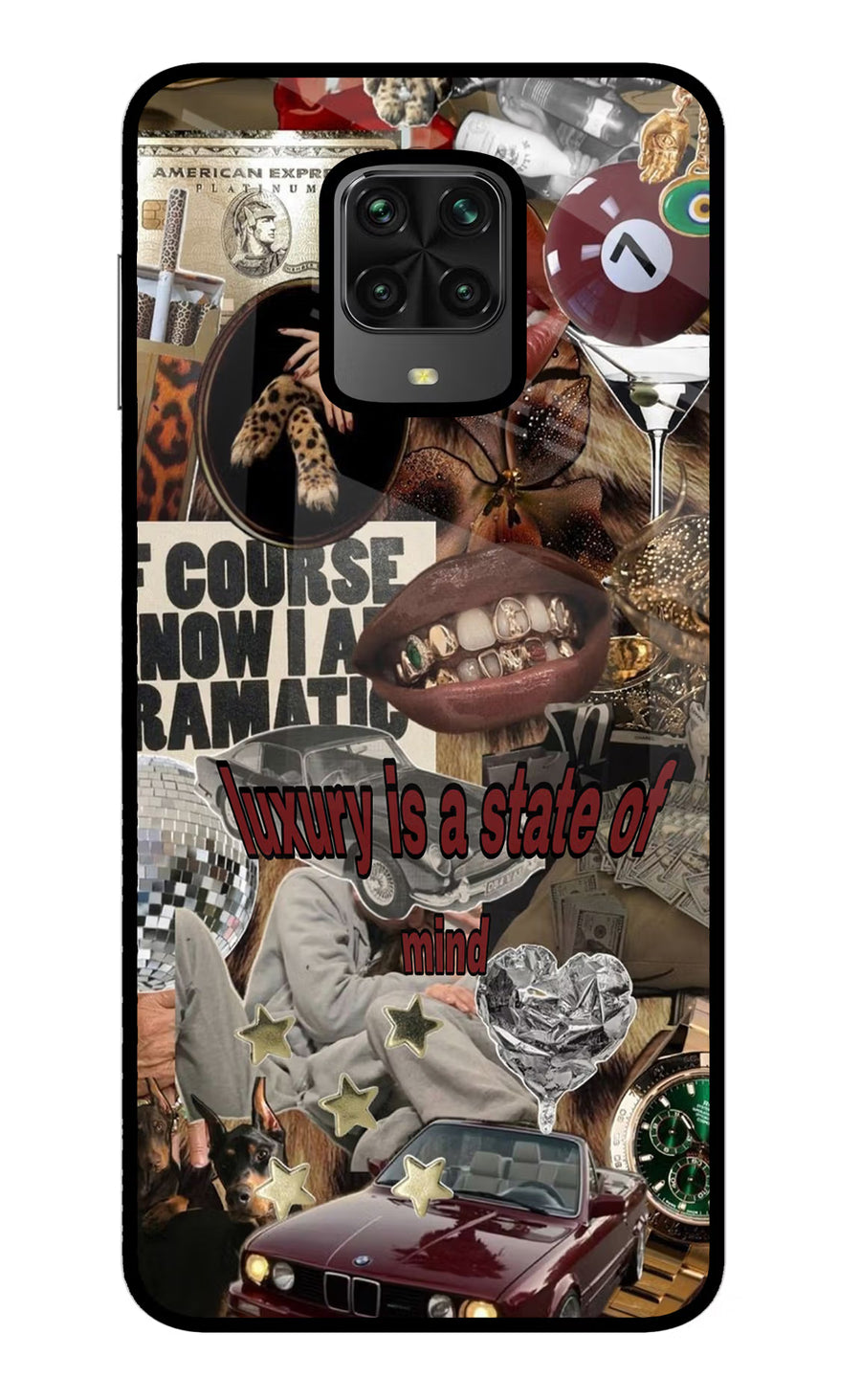 Luxury Poco M2 Pro Back Cover, Metal case